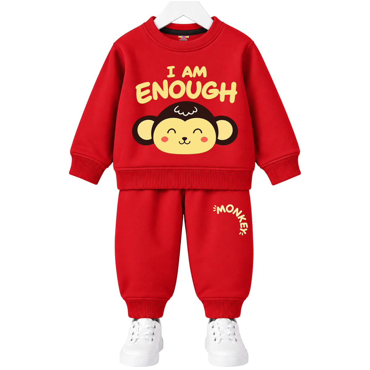Kuchipoo Boys Printed Sweatshirt & Track Pant Set | Full Sleeve Winter Co-ord Set | Soft & Comfortable Casual Wear for Kids
