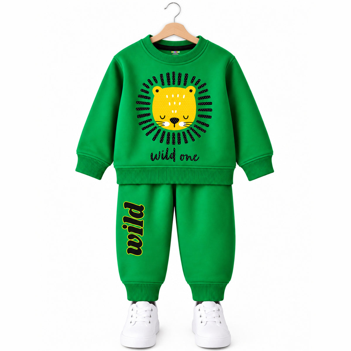 Kuchipoo Boys Printed Sweatshirt & Track Pant Set | Full Sleeve Winter Co-ord Set | Soft & Comfortable Casual Wear for Kids