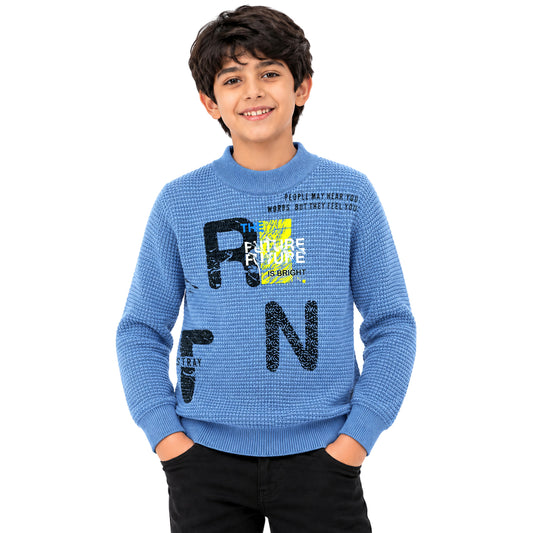 Kuchipoo Boys' Winter Wear Knitted Sweater | Full Sleeves Warm Pullover | Casual & Stylish Kids' Jumper
