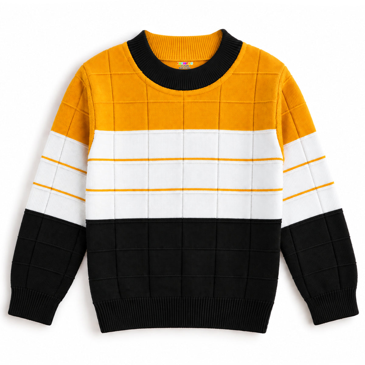 Kuchipoo Boys' Winter Wear Knitted Sweater | Full Sleeves Warm Pullover | Casual & Stylish Kids' Jumper