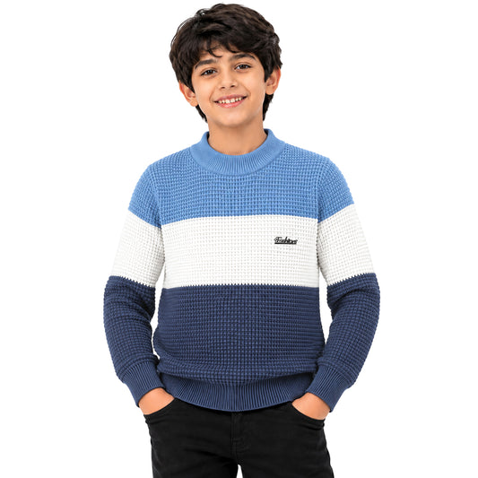 Kuchipoo Boys' Winter Wear Knitted Sweater | Full Sleeves Warm Pullover | Casual & Stylish Kids' Jumper