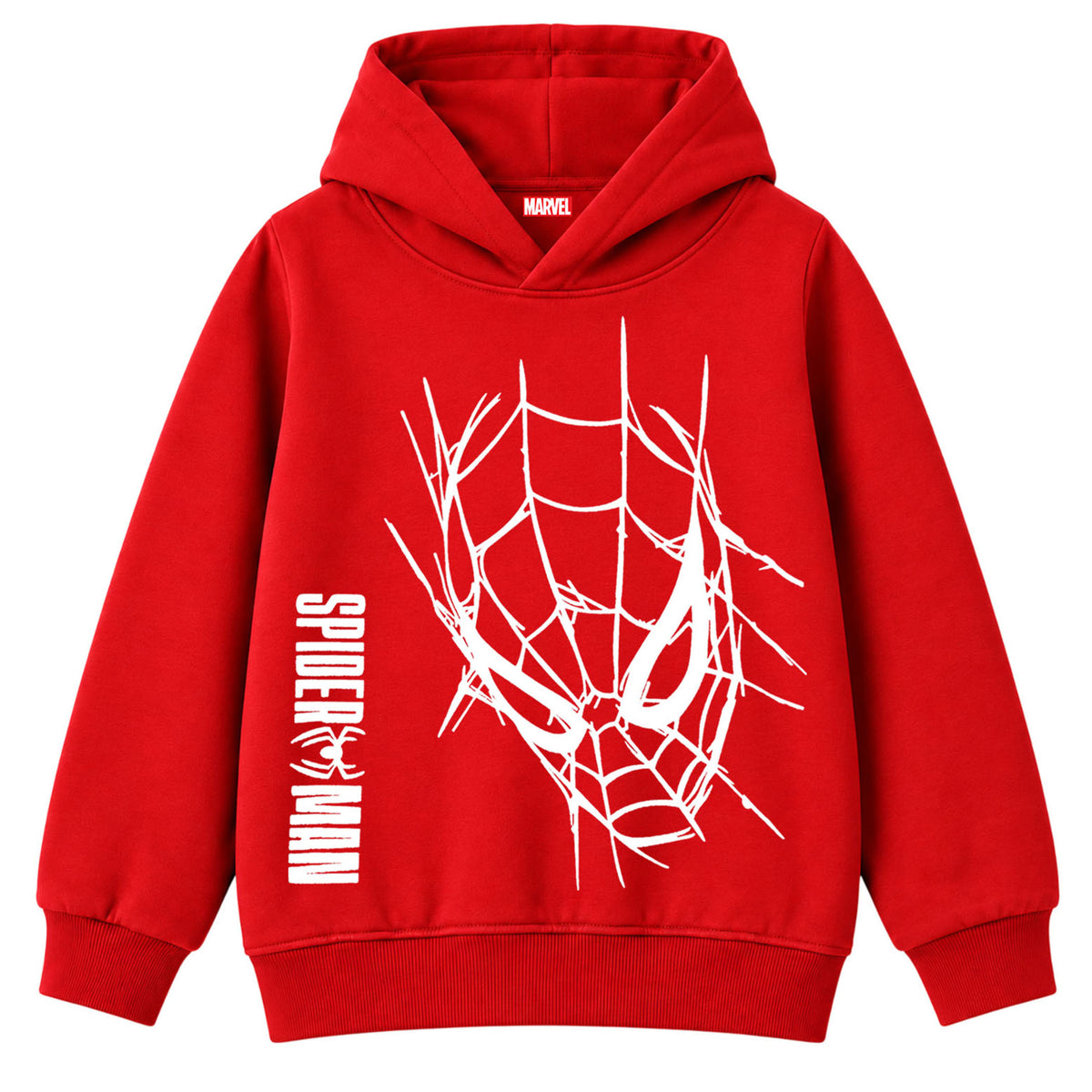 Kuchipoo © Marvel Boys Full Sleeve Hooded Sweatshirt | Marvel Superhero Graphic Printed Pullover Hoodie with Ribbed Cuffs & Hem | Casual Winter Wear for Boys