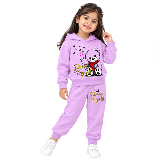 Kuchipoo Girls Hoodie and Jogger Set | Graphic Winterwear