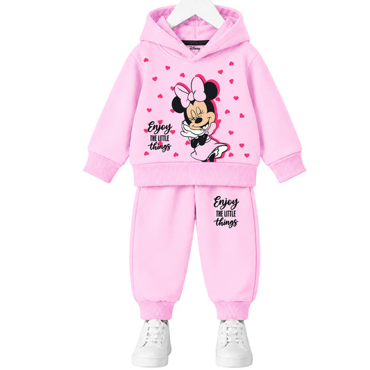 Kuchipoo © Disney Girls Hoodie and Jogger Set | Minnie Mouse Winterwear