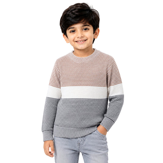 Kuchipoo Boys' Winter Wear Knitted Sweater | Full Sleeves Warm Pullover | Casual & Stylish Kids' Jumper