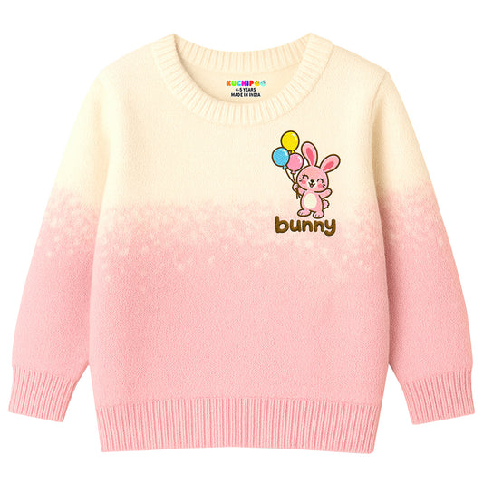 Kuchipoo Girls' Winter Wear Knitted Sweater | Full Sleeves Warm Pullover | Casual & Stylish Kids' Jumper