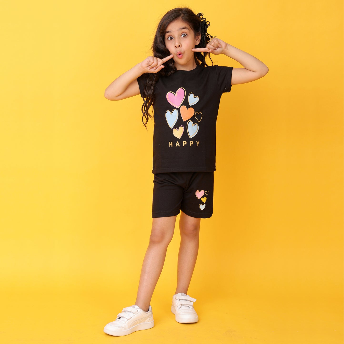 KUCHIPOO Baby Girls T-Shirts and Shorts Set