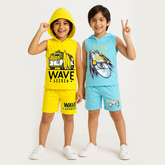 KUCHIPOO Baby Boys T-Shirts and Shorts Set
