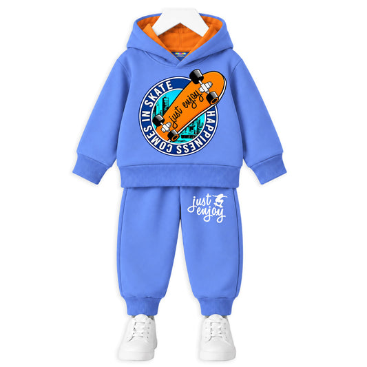 Kuchipoo Boys Hoodie and Jogger Set | Graphic Winterwear
