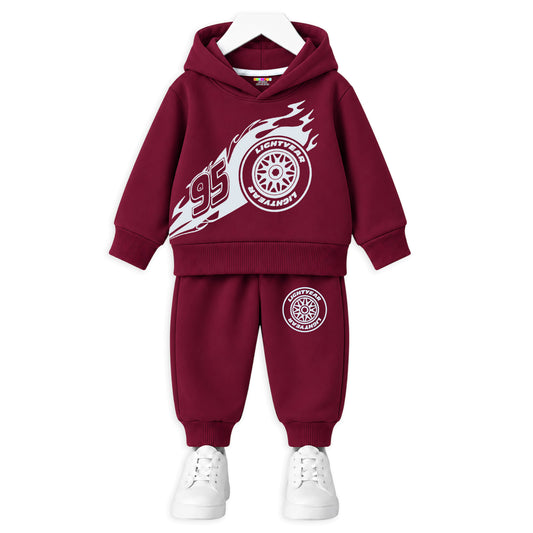 Kuchipoo Boys Hoodie and Jogger Set | Graphic Winterwear