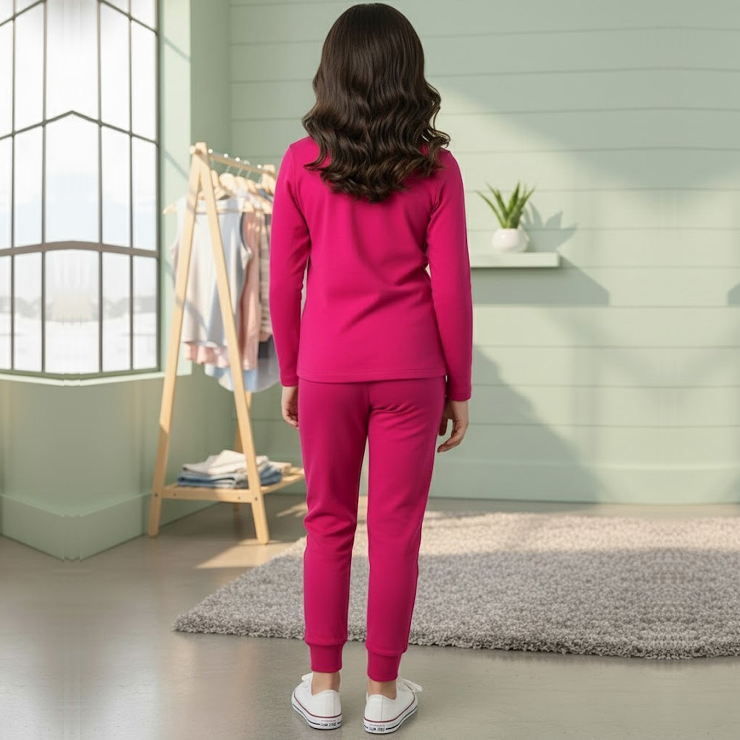 Kuchipoo Girls Regular Fit Cotton T-Shirt and Trackpant Set