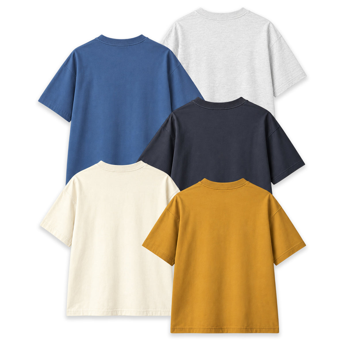 Kuchipoo Boys Cotton Printed T-Shirts | Half Sleeve Round Neck | Soft & Comfortable Casual Wear for Kids | Pack of 5