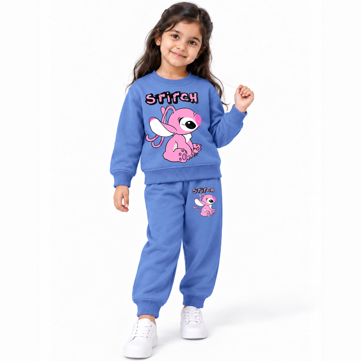 Kuchipoo © Disney Girls Sweatshirt and Jogger Set | Stitch Winterwear