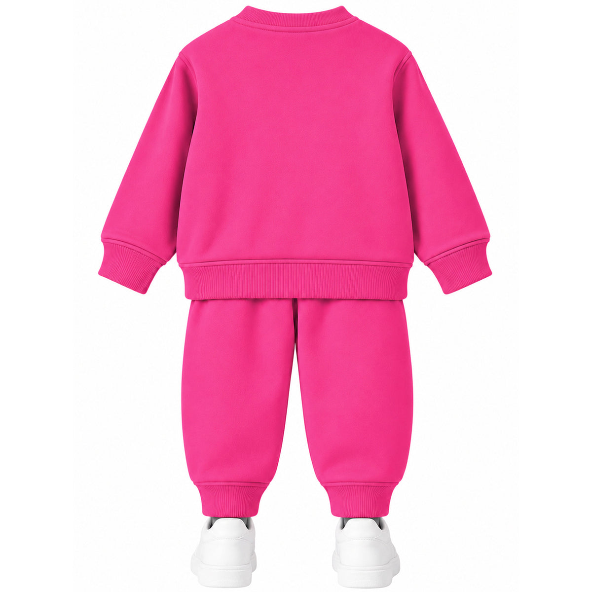 Kuchipoo Girls Printed Sweatshirt & Track Pant Set | Full Sleeve Winter Co-ord Set | Soft & Comfortable Casual Wear for Kids