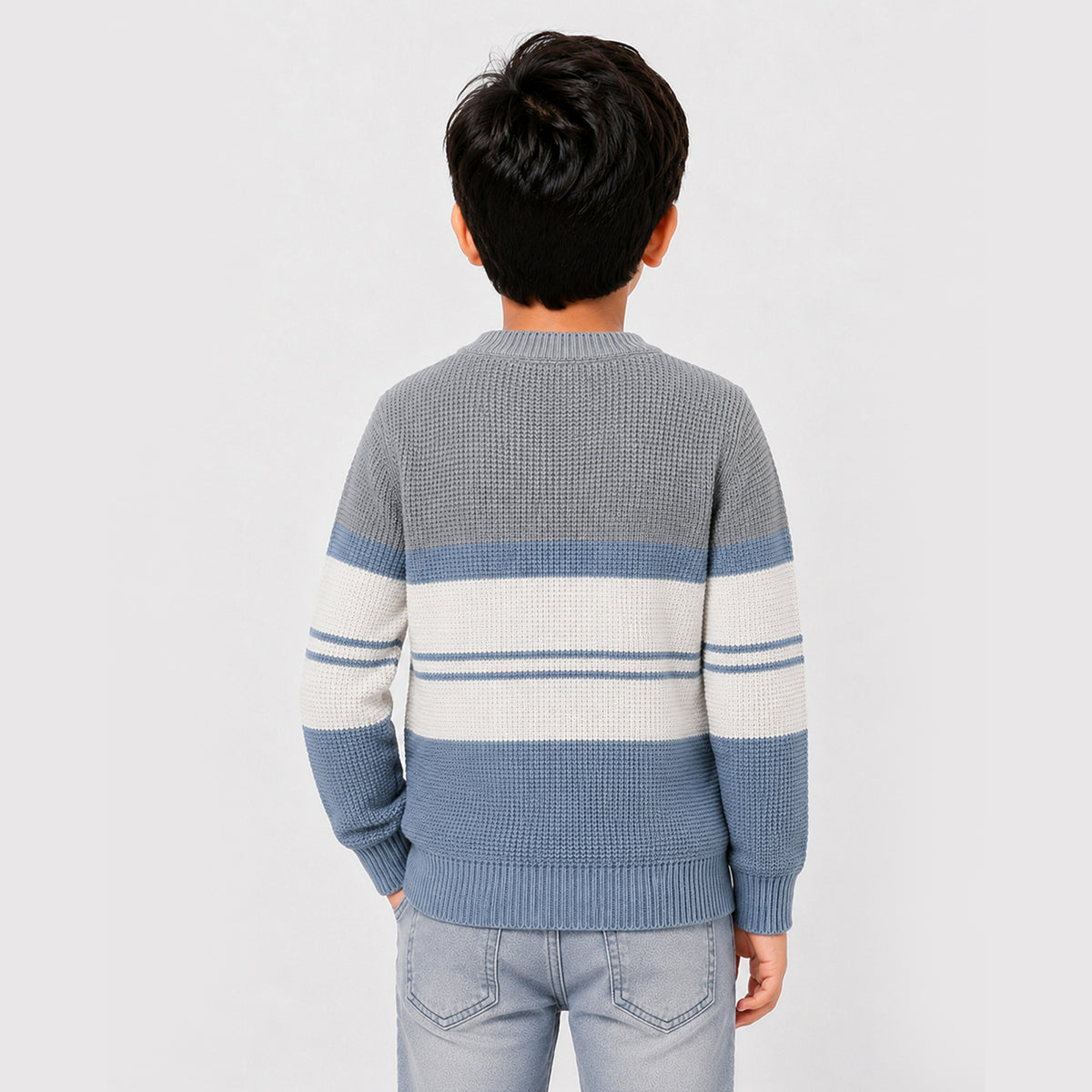 Kuchipoo Boys' Winter Wear Knitted Sweater | Full Sleeves Warm Pullover | Casual & Stylish Kids' Jumper