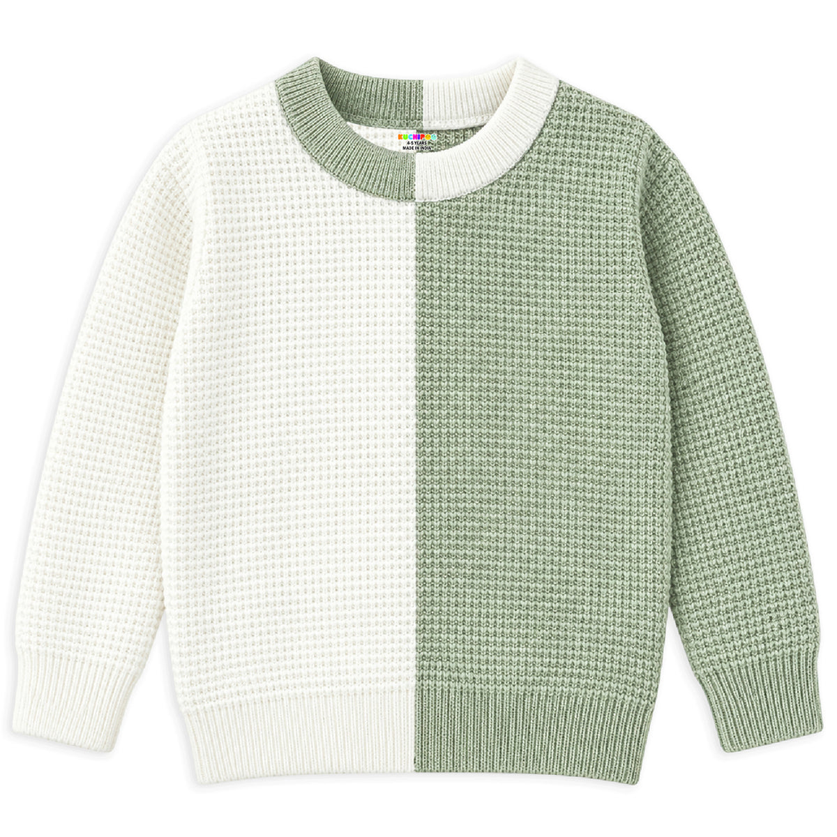 Kuchipoo Girls' Winter Wear Knitted Sweater | Full Sleeves Warm Pullover | Casual & Stylish Kids' Jumper