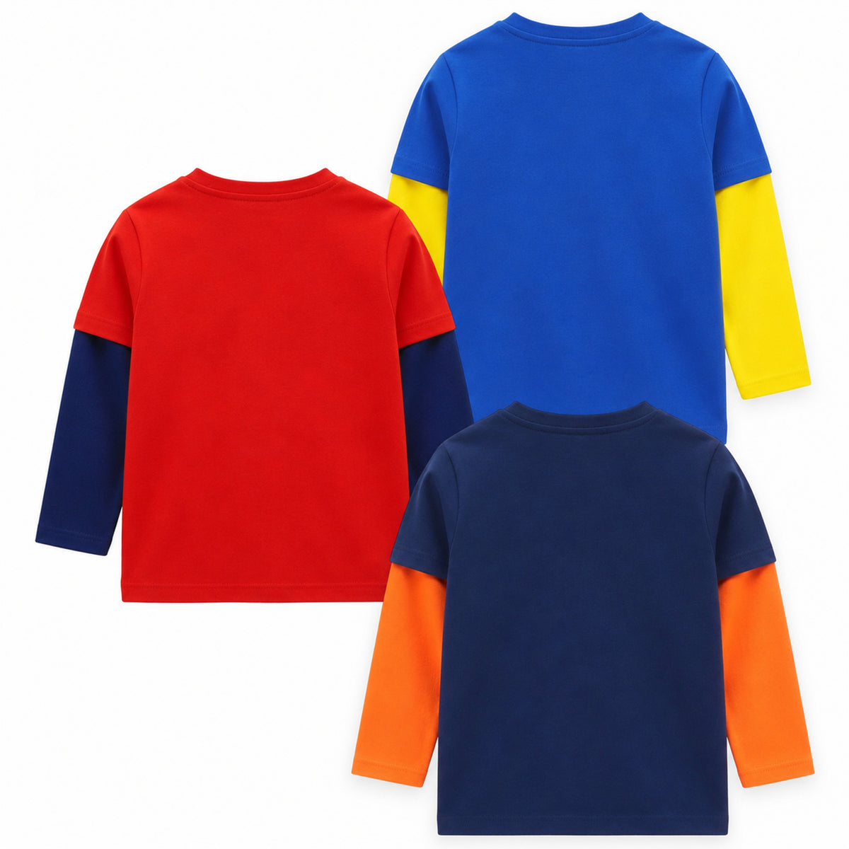 Kuchipoo © Disney Boys Mickey Mouse Printed Cotton T-Shirt Combo | Mickey & Friends Graphic Cotton Tees | Casual Summer Wear | Pack of 3