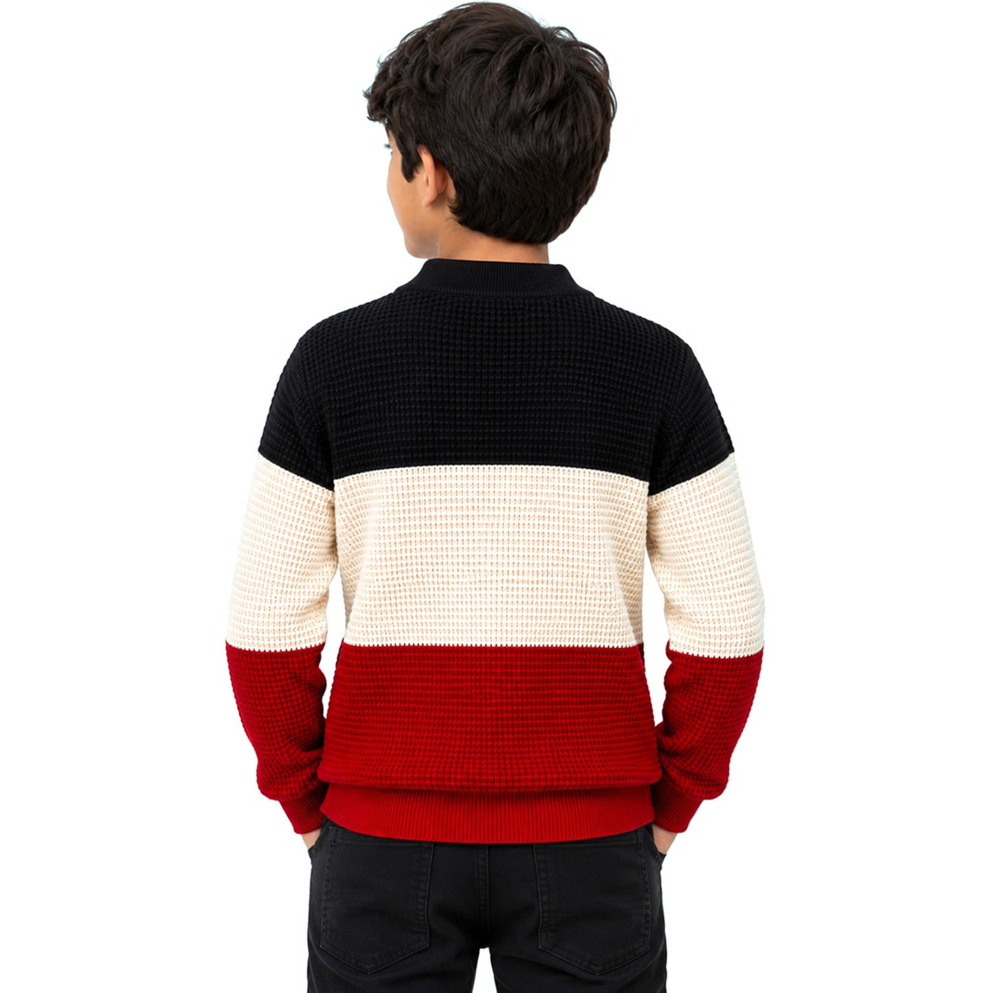 Kuchipoo Boys' Winter Wear Knitted Sweater | Full Sleeves Warm Pullover | Casual & Stylish Kids' Jumper