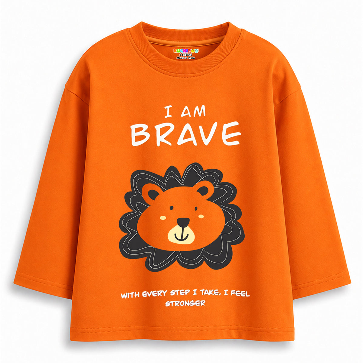 Kuchipoo Boys Full Sleeves Regular Fit Cotton T-Shirt - Pack of 5