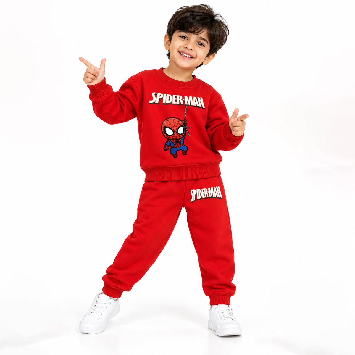 Kuchipoo © Marvel Boys Sweatshirt and Jogger Set | Spiderman Winterwear