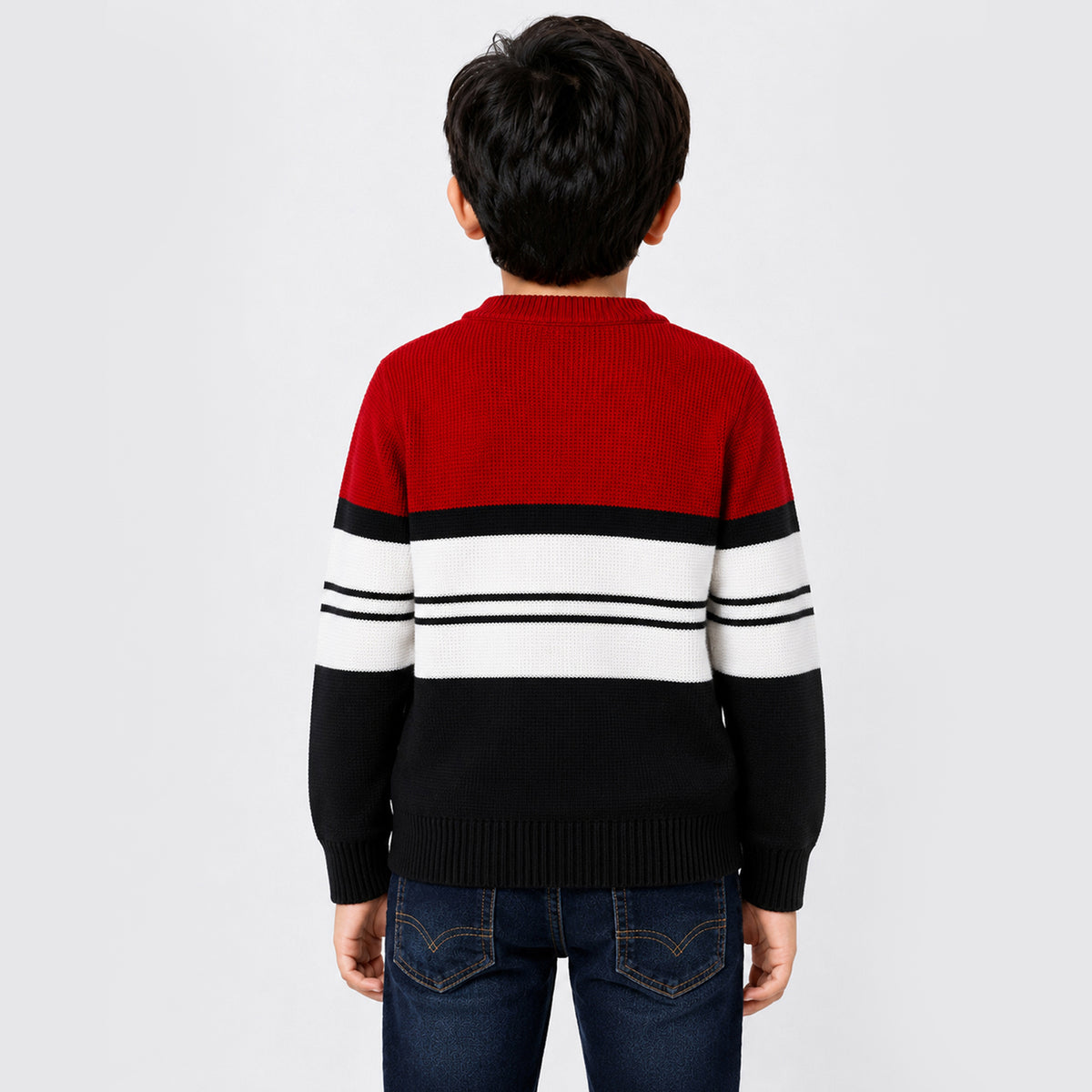 Kuchipoo Boys' Winter Wear Knitted Sweater | Full Sleeves Warm Pullover | Casual & Stylish Kids' Jumper