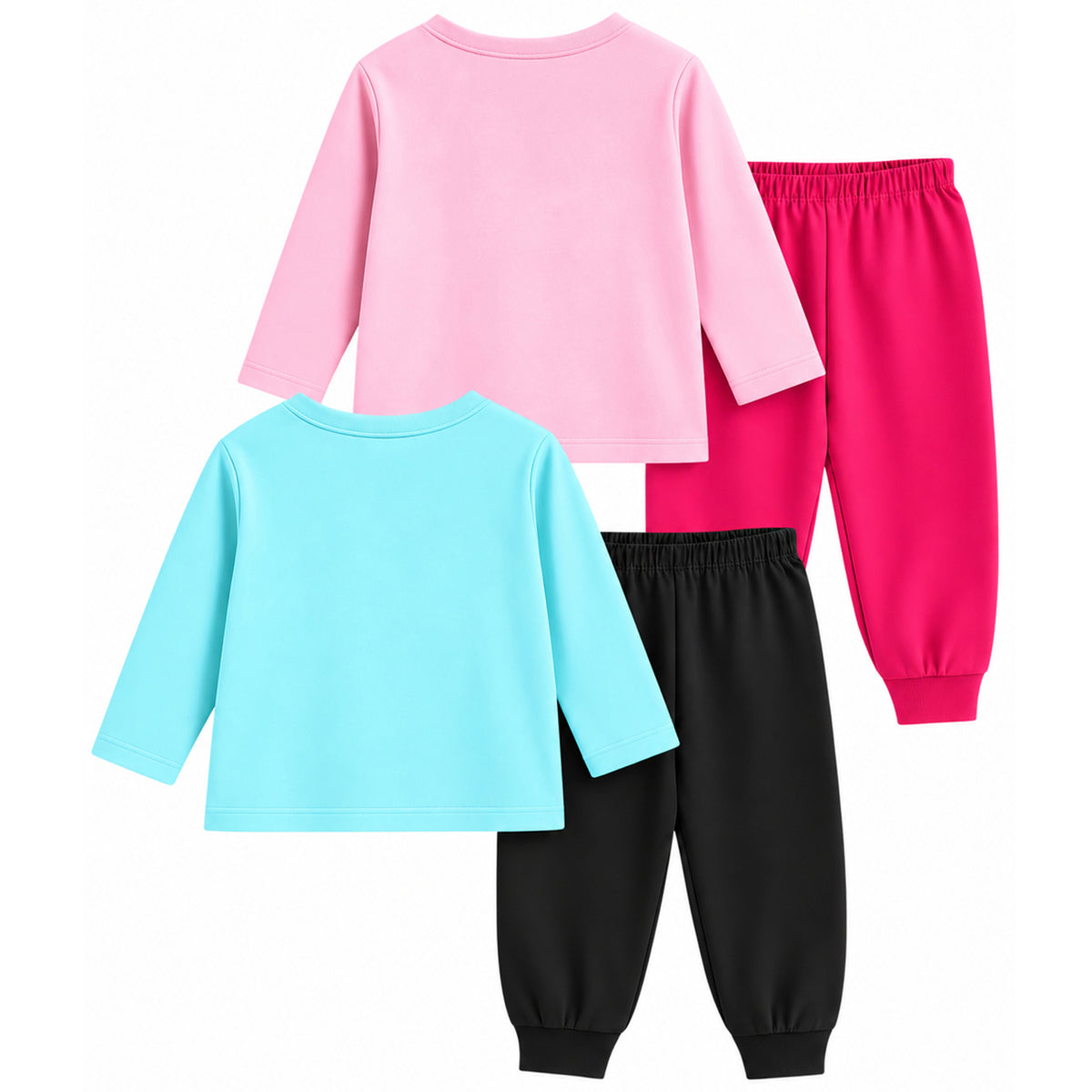 KUCHIPOO Baby Girls T-Shirts and Pyjamas Set