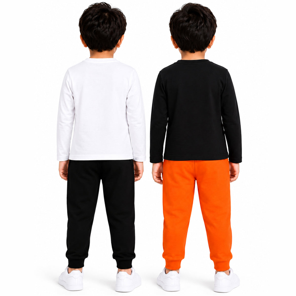 Kuchipoo Boys Full Sleeves T-Shirt and Pajamas Set-Pack 0f 2