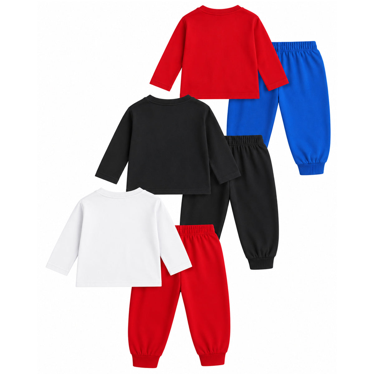 Kuchipoo © Marvel Boys Spiderman Printed Cotton T-Shirt & Pyjama Set | Full Sleeve Casual Wear | Pack of 3 Sets