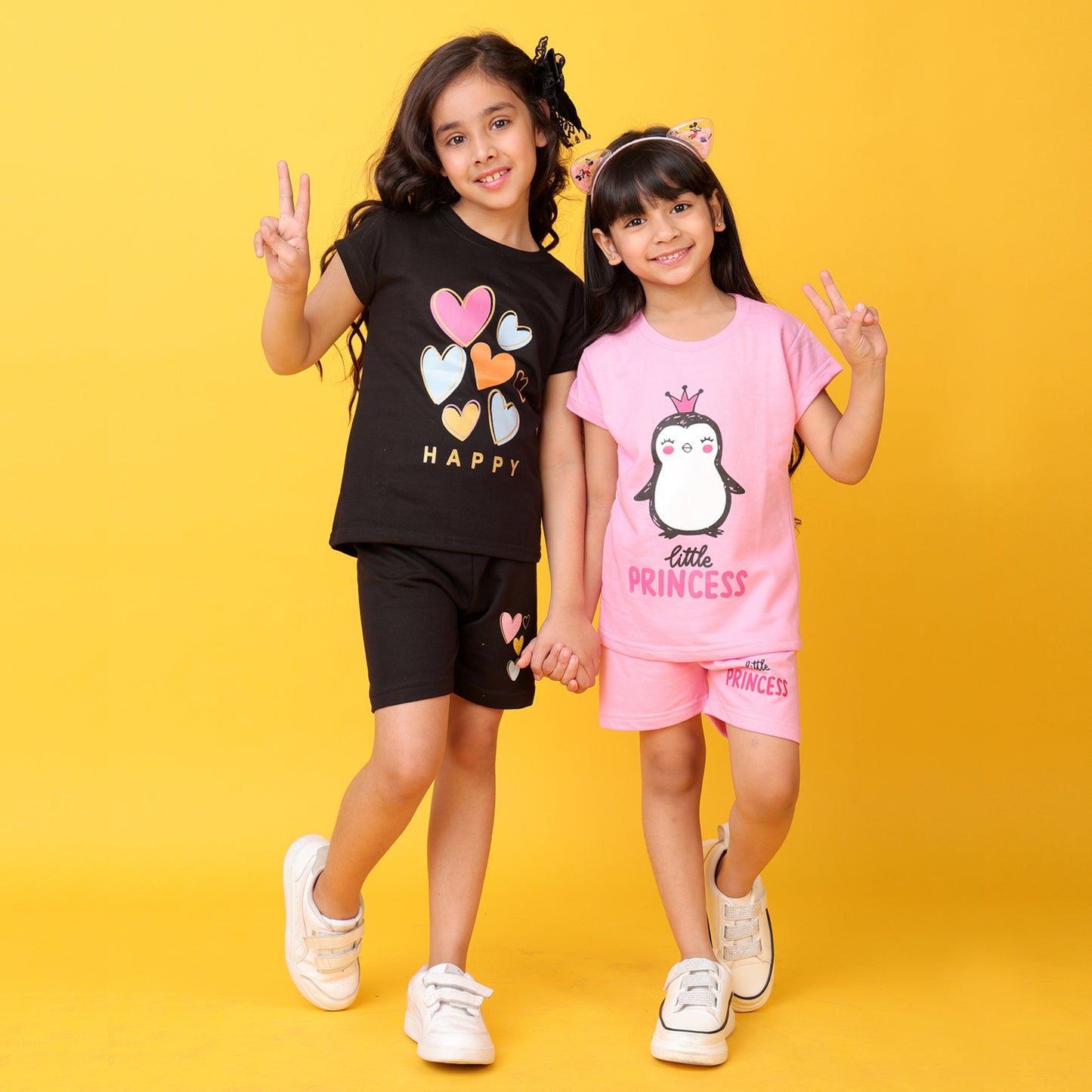 KUCHIPOO Baby Girls T-Shirts and Shorts Set