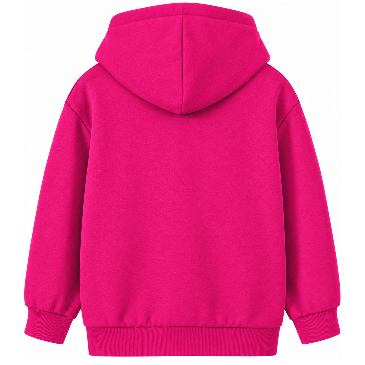 Kuchipoo Girls Printed Hooded Sweatshirt | Full Sleeve Pullover Hoodie with Ribbed Cuffs | Warm & Comfortable Casual Winter Wear for Kids