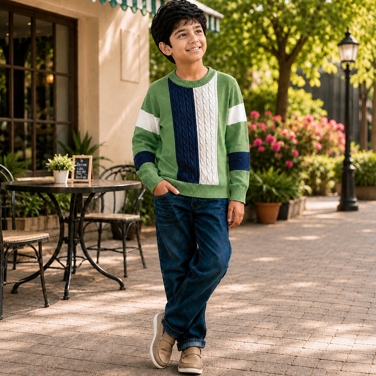 Kuchipoo Boys' Winter Wear Knitted Sweater | Full Sleeves Warm Pullover | Casual & Stylish Kids' Jumper