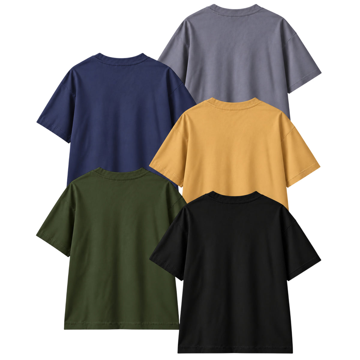 Kuchipoo Boys Cotton Printed T-Shirts | Half Sleeve Round Neck | Soft & Comfortable Casual Wear for Kids | Pack of 5