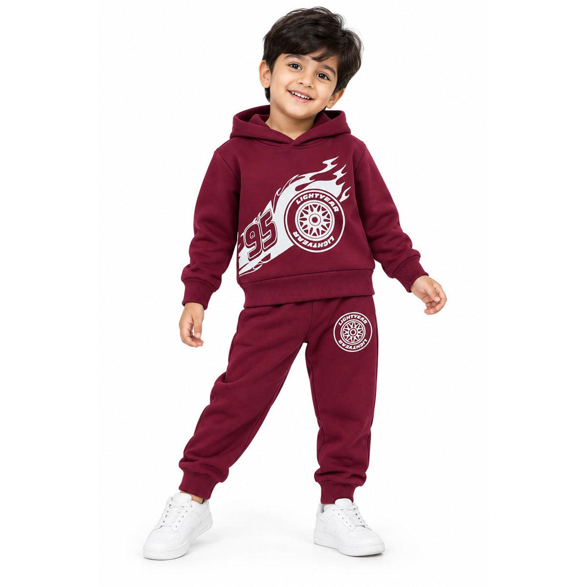 Kuchipoo Boys Hoodie and Jogger Set | Graphic Winterwear