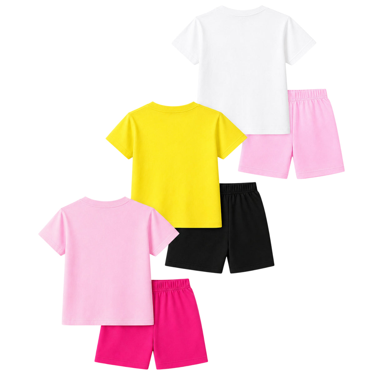 KUCHIPOO GIRLS HALF SLEEVES T-SHIRTS AND SHORTS SET