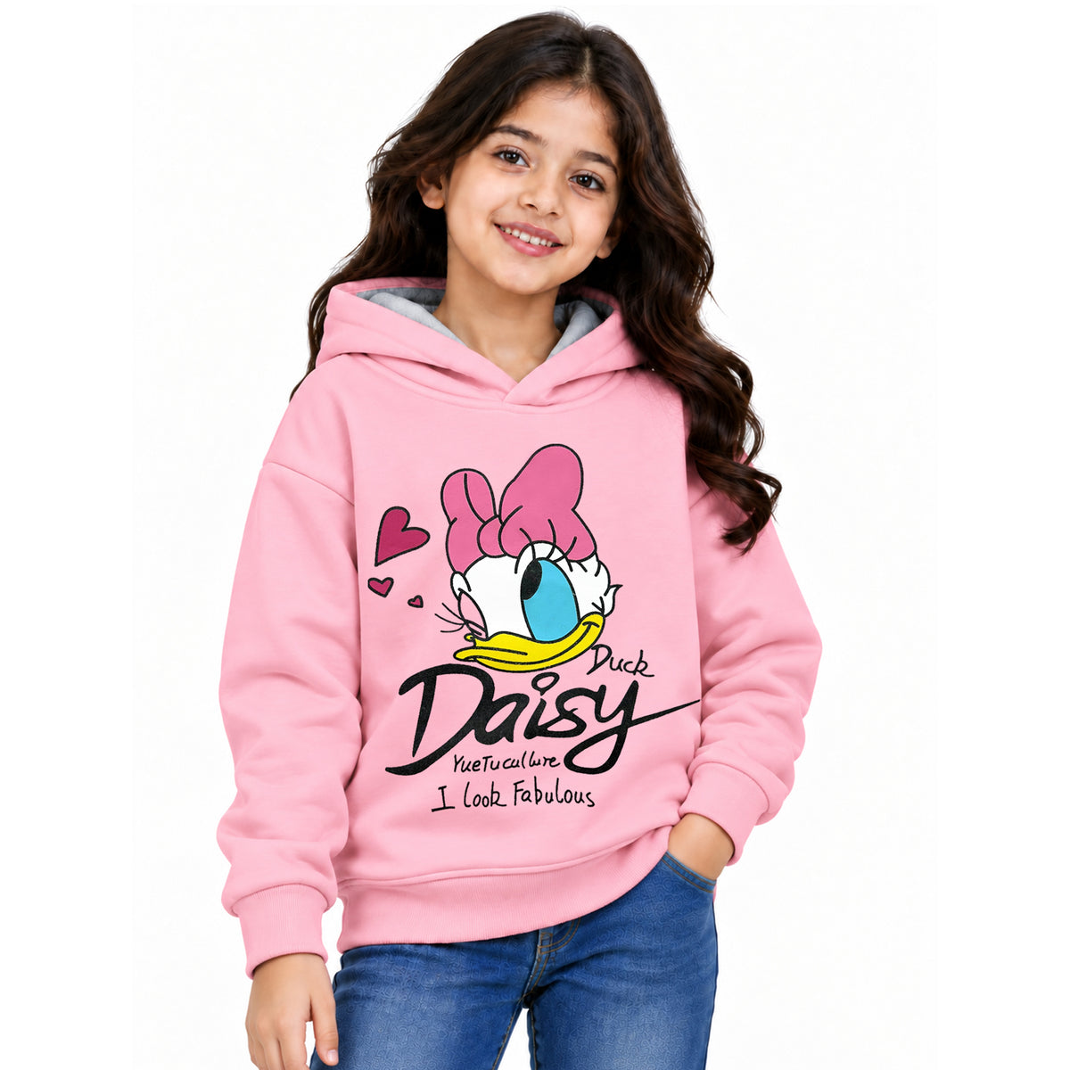 Kuchipoo © Disney Girls Regular Fit Winterwear Hoodie
