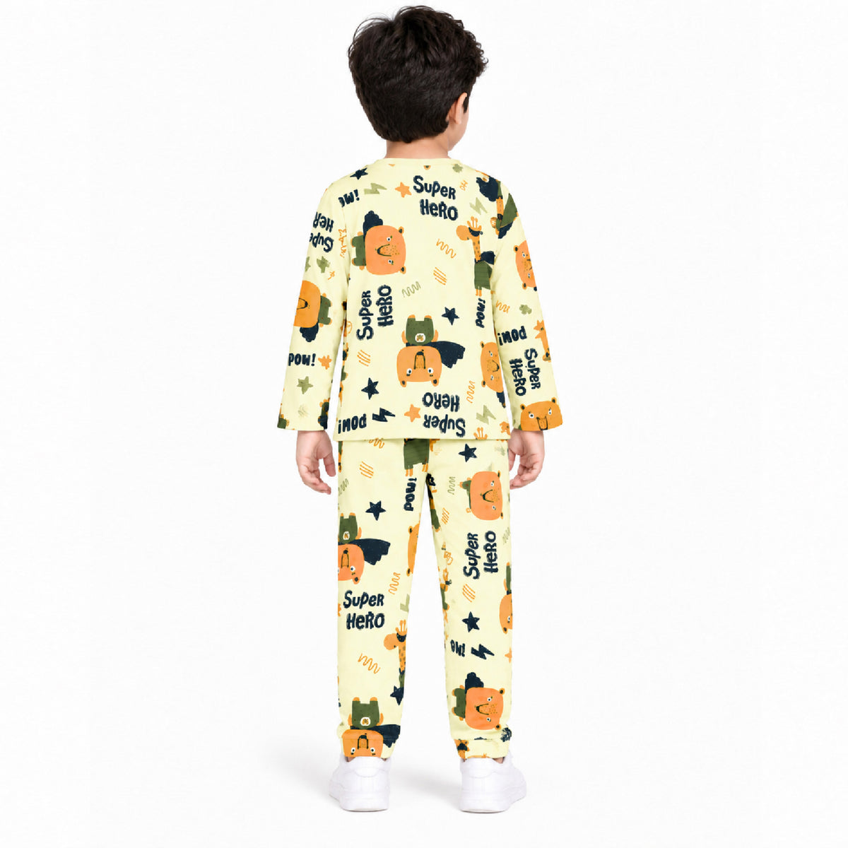 Kuchipoo Boys and Girls Printed Full Sleeve T-Shirt & Pajama Set | Soft & Comfortable Kids Night Suit | Cozy Casual Wear for Light Winters