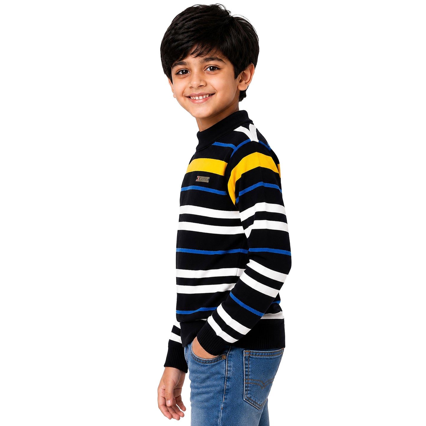 Kuchipoo Boys' Winter Wear Knitted Sweater | Full Sleeves Warm Pullover | Casual & Stylish Kids' Jumper
