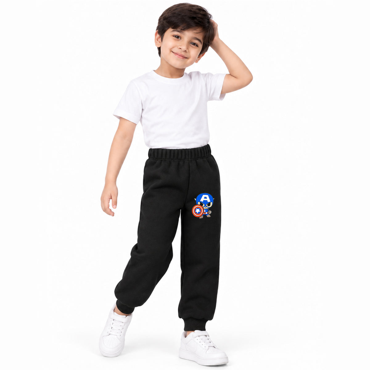 Kuchipoo © Marvel Boys Fleece Jogger Pajamas | Spider-Man, Captain America & Thor Printed Winter Track Pants | Pack of 3