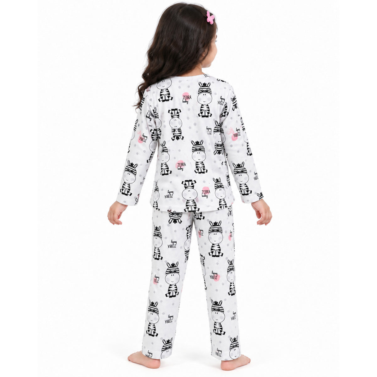 Kuchipoo Girls Printed Full Sleeve T-Shirt & Pajama Set | Soft & Comfortable Kids Night Suit | Cozy Casual Wear for Light Winters (Copy)