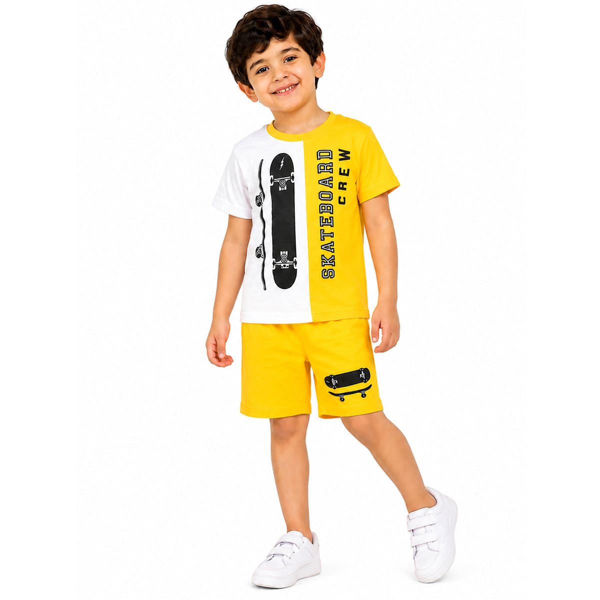 KUCHIPOO BOYS HALF SLEEVES T-SHIRTS AND SHORTS SET