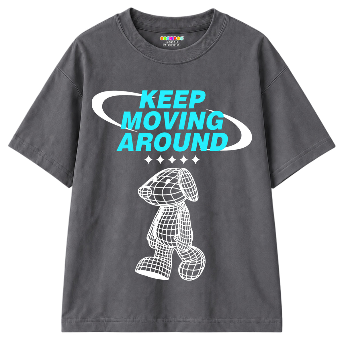 Kuchipoo Boys Cotton Printed T-Shirts | Half Sleeve Round Neck | Soft & Comfortable Casual Wear for Kids | Pack of 5