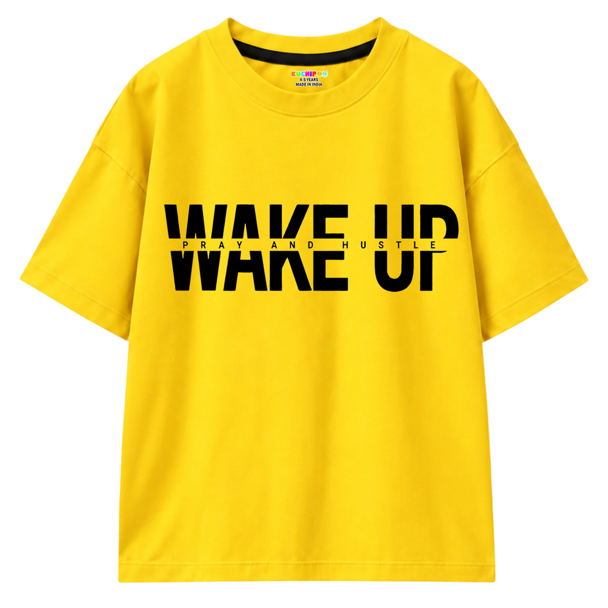 Kuchipoo Boys Cotton Printed T-Shirts | Half Sleeve Round Neck | Soft & Comfortable Casual Wear for Kids | Pack of 5