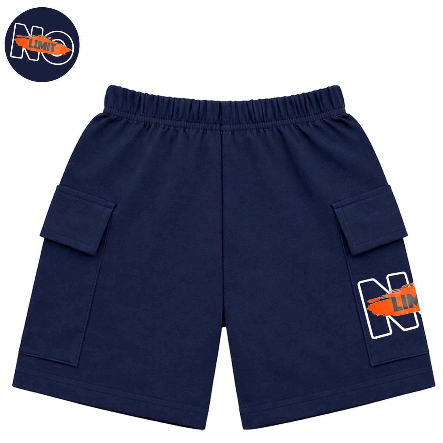 Kuchipoo Boys Cotton Cargo Shorts | Elastic Waistband | Double Pocket Shorts | Summer Casual Wear for Kids | Pack of 3