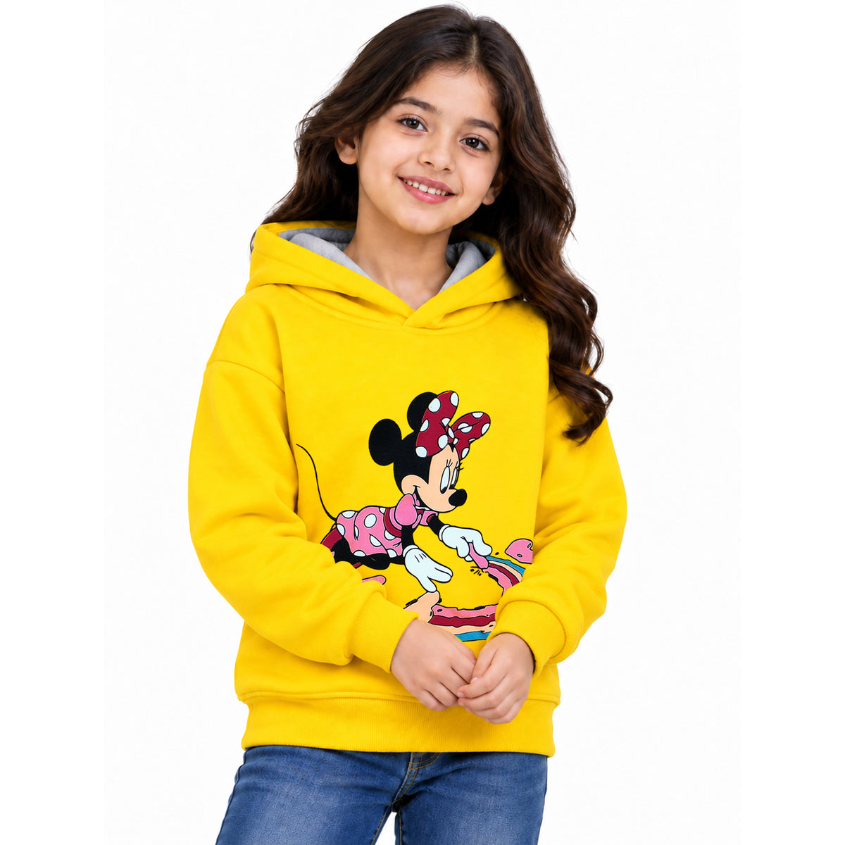 Kuchipoo © Disney Girls Regular Fit Winterwear Sweatshirt Multi-Colored