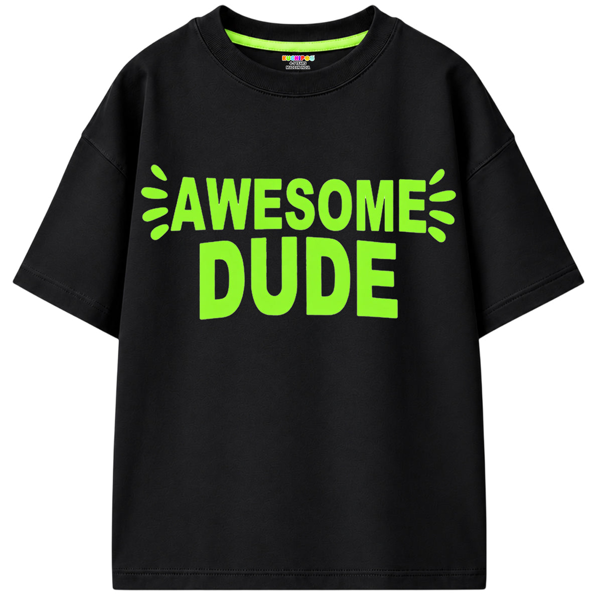 Kuchipoo Boys Cotton Printed T-Shirts | Half Sleeve Round Neck | Soft & Comfortable Casual Wear for Kids | Pack of 5