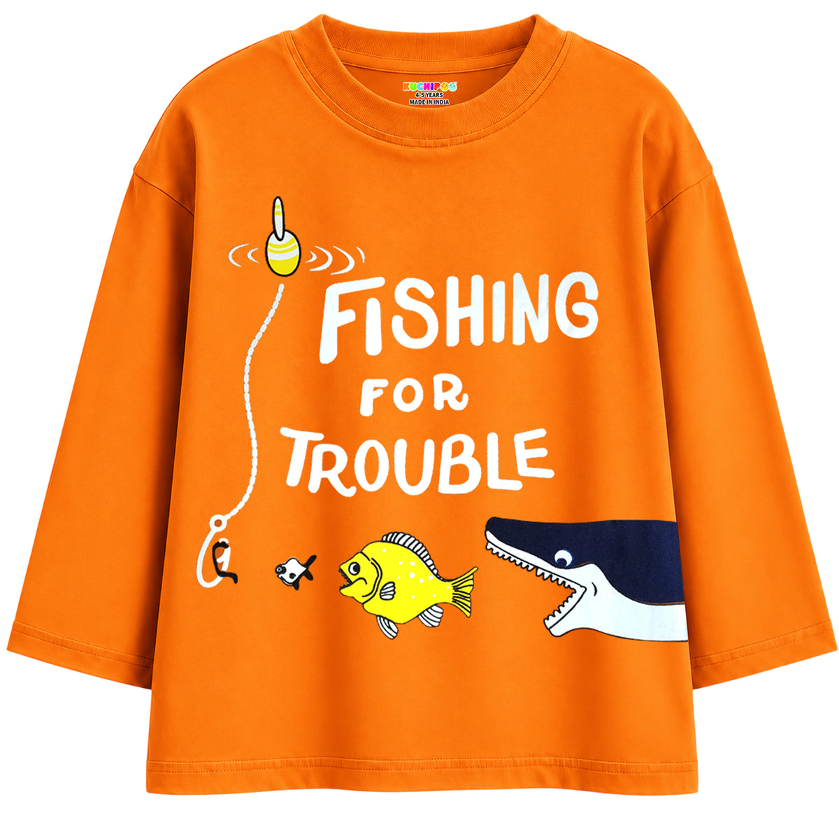 KUCHIPOO Baby Boys and Baby Girls Full Sleeves T-Shirts