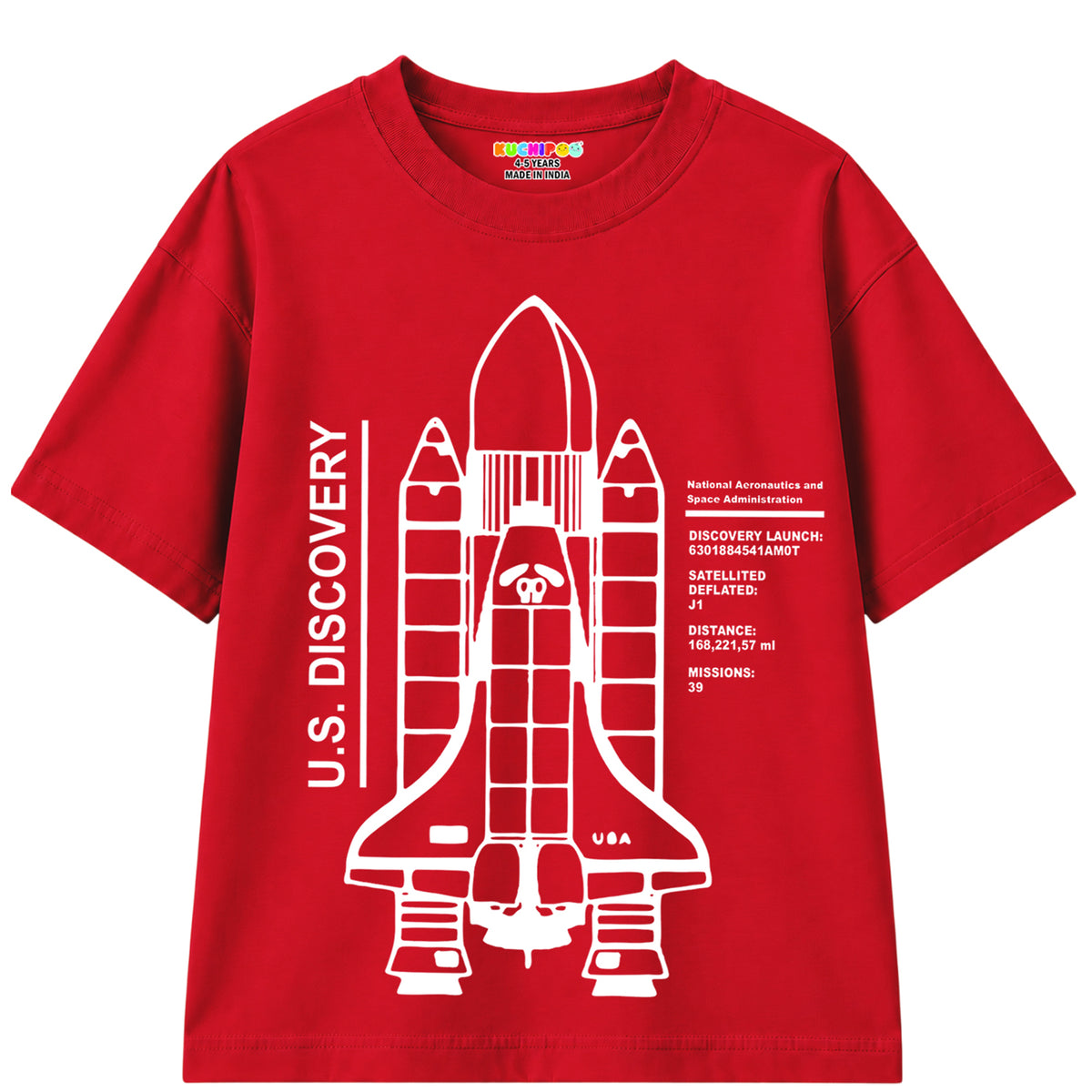 KUCHIPOO Boys Half Sleeves T-Shirts
