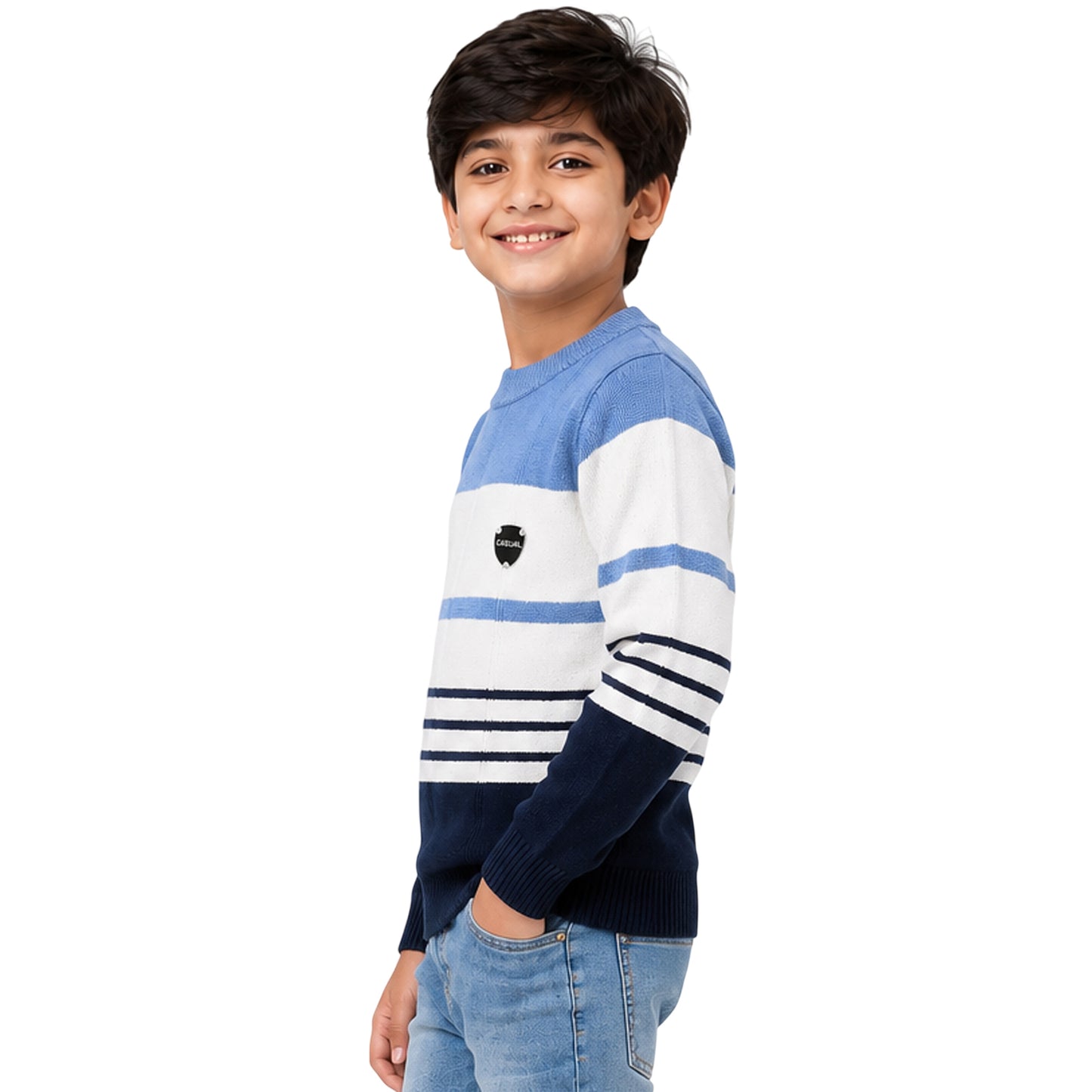 Kuchipoo Boys' Winter Wear Knitted Sweater | Full Sleeves Warm Pullover | Casual & Stylish Kids' Jumper