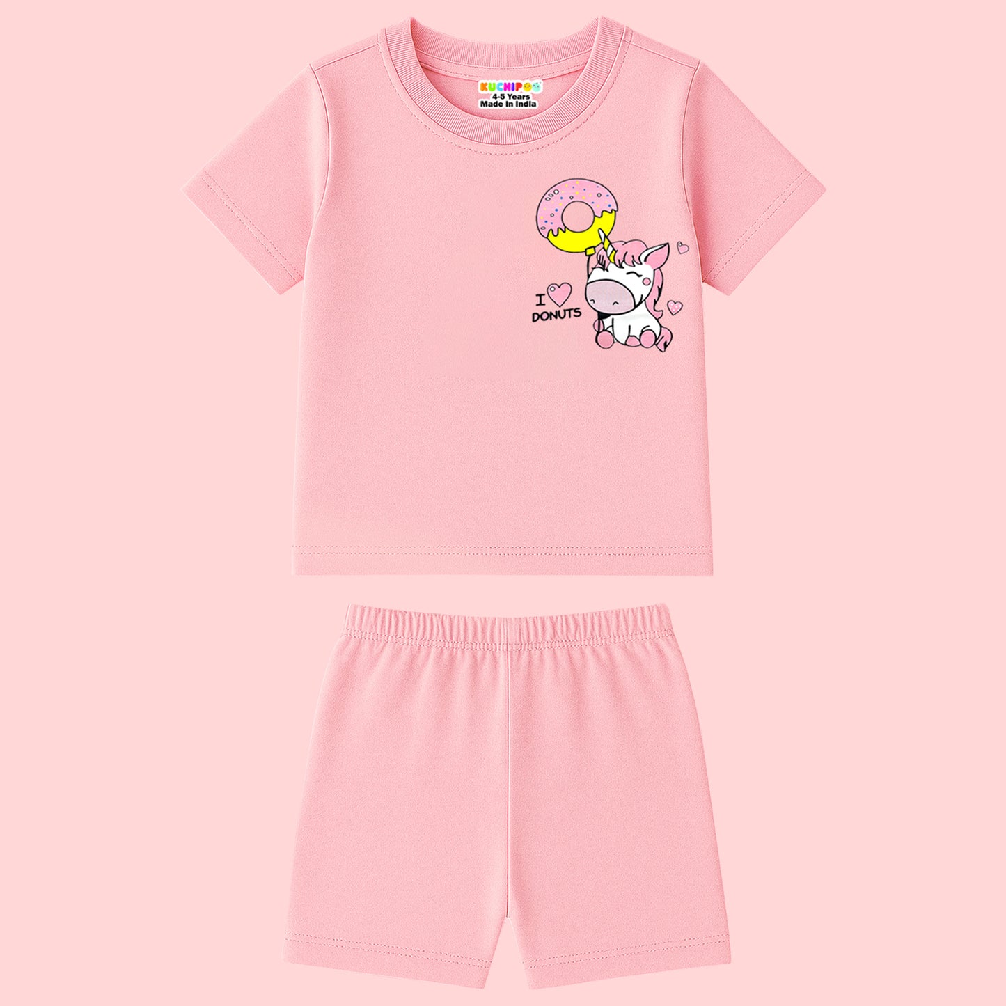 KUCHIPOO Baby Girls T-Shirts and Shorts Set