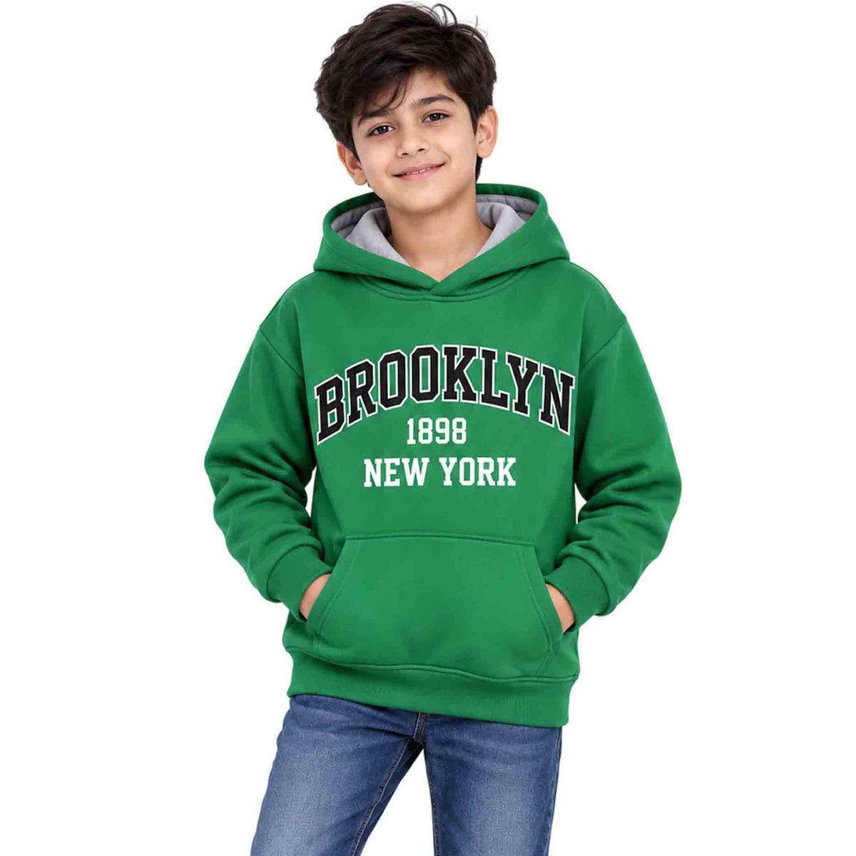 Kuchipoo Boys Regular Fit Hoodie with Front Pocket